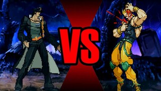 [Pembaruan karakter MUGEN] Jotaro di puncak amarah VS DIO Tinggi dengan darah beracun (4K60)