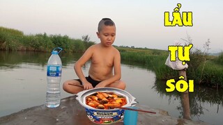 Lần Đầu Ăn Thử Lẩu Tự Sôi - Mao Đệ Đệ Tìm Ra Bí Quyết Trong Gói Tự Sôi Hóa Ra Là ?