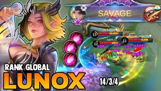 SAVAGE! LUNOX BEST BUILD 2021 | TOP GLOBAL LUNOX GAMEPLAY | MOBILE LEGENDS✓