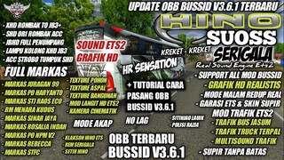 UPDATE OBB BUSSID V3.6.1 SOUND SERIGALA HINO SUOSS | GRAFIK HD FULL MARKAS | BUS SIMULATOR INDONESIA
