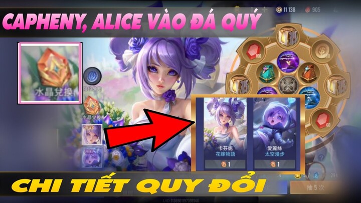 Cực Vui Capheny và Alice vào đá Quý sau update ngày 26.9 chi tiết cách đổi Skin liên quân