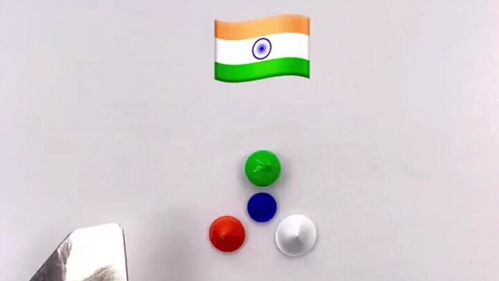 What colors can you get by mixing colors from national flags? Assanjia’s is just as expected! #decom