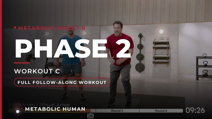 15-MIN Fat Burn Workout for Men 男士全身燃脂跟练 | Metabolic Male 1.0 - Phase 2 Workout C