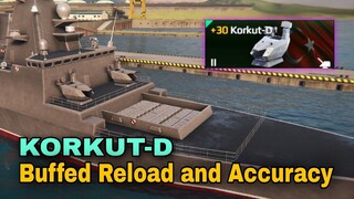 Modern Warships: KORKUT-D Cannon Buffed relaod and accuracy. Alpha server
