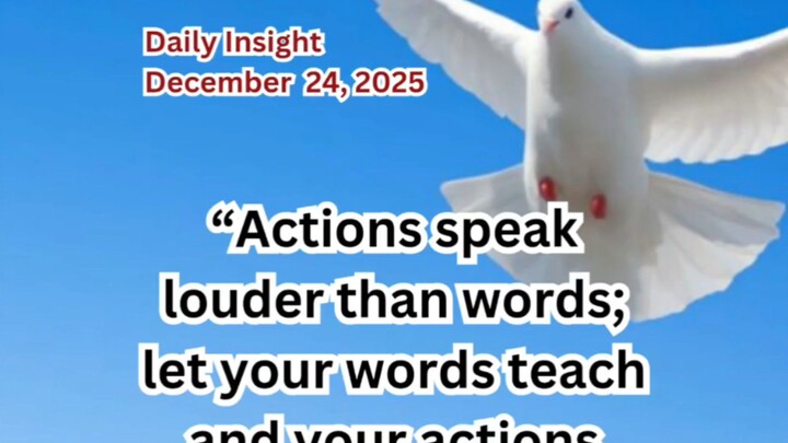 Daily Insight December 24, 2025 #faith #saint #insight