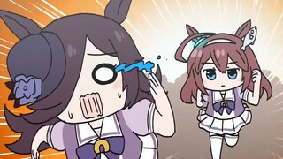 Cooked meat | [Uma Musume: Pretty Derby Four-frame comic animation] and the rice bath stickers becom