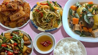 hôm nay mình làm đại tiệc đu đủ.mời cả nhà cùng ăn nha