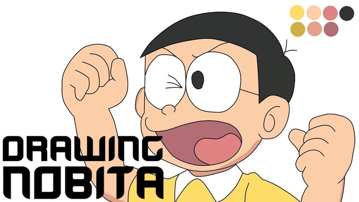 Menggambar Nobita - Doraemon (Timelapse Drawing) by OST ANIME ID