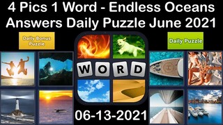 4 Pics 1 Word - Endless Oceans - 13 June 2021 - Answer Daily Puzzle + Daily Bonus Puzzle