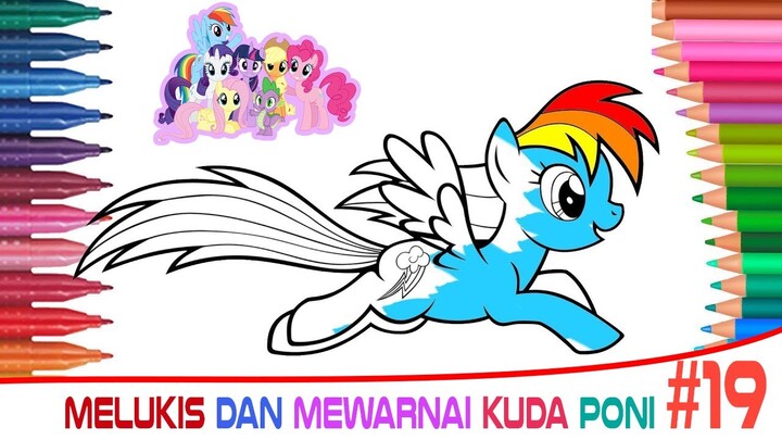 Mari Menggambar dan Mewarnai Kuda Poni Bersama dengan Mudah | Menggambar, Mewarnai untuk Balita, #19