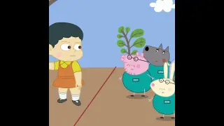 PEPPA Pig's DAD in the SQUID GAME #Shorts