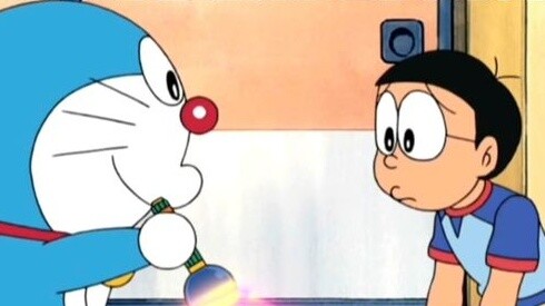 Doraemon: Nobita uses the restoration lamp to restore items to their original appearance