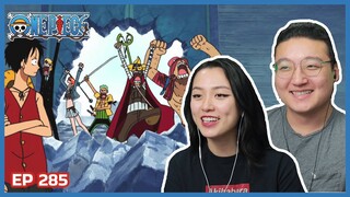 STRAW HATS ARRIVE AT TOWER OF LAW! | One Piece Episode 285 Couples Reaction & Discussion