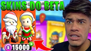 15 MIL FICHAS PRA PEGAR AS NOVAS SKINS DO BETA NO STUMBLE GUYS!