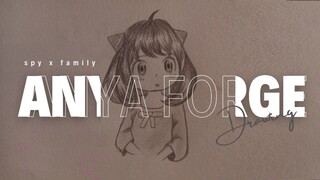 drawing char kawaii Anya forger