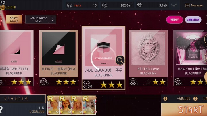 Superstar YG || Blackpink (블랙핑크)  - Du-Ddu-Du-Ddu (3 stars ⭐⭐⭐ )