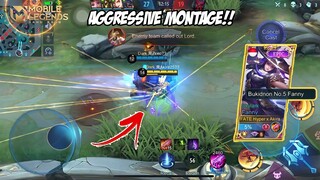 SUPER AGGRESSIVE FANNY MONTAGE | ROAD TO 100k! | MOBILE LEGENDS BANG BANG