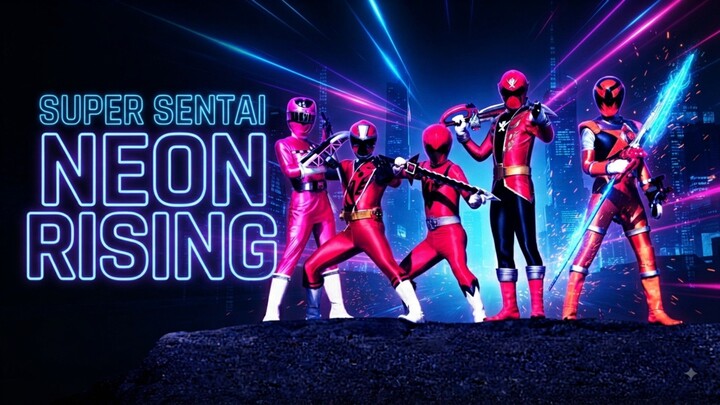 SUPER SENTAI – NEON RISING ⚡🔥 | Dark Hyper-Electro Theme Song | Fan Tribute