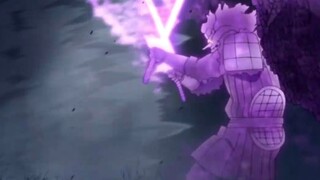 Outrageous! Sasuke's complete form Susanoo was blown away by the wind and sand array