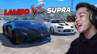 Lamborghini Vs. Turbo SUPRA!!  | (INTENSE SPEED CHASE)