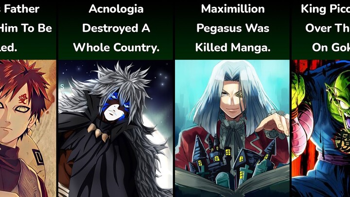 Famous Anime Villains Facts
