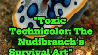 “Nudibranchs: The Ocean’s Toxic Fashionistas” 🌈☠️