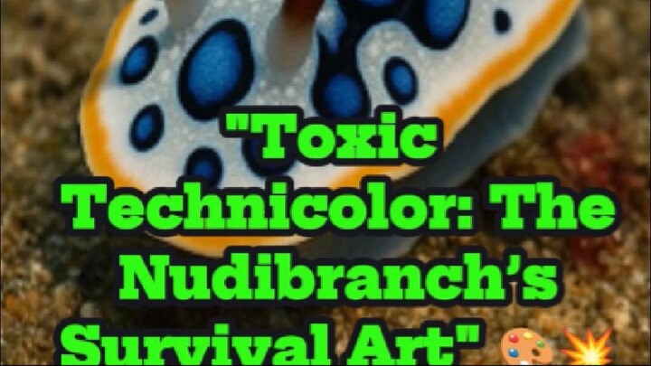 “Nudibranchs: The Ocean’s Toxic Fashionistas” 🌈☠️