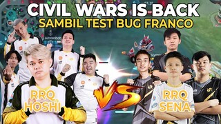 COBA BUG FRANCO PAS LAGI MELAWAN RRQ SENA - MLBB
