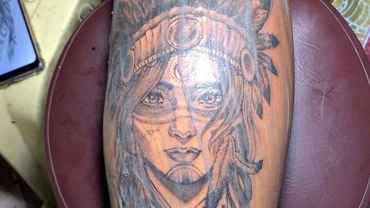 indian girl tattoo