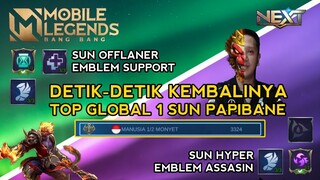 DETIK DETIK MENJADI TOP GLOBAL 1 SUN DI SEASON 18 BY PAPIBANE