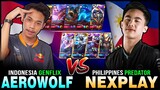 Indonesia AEROWOLF vs. NEXPLAY Philippines in rank ~ Mobile Legends