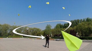 Incredible paper airplanes! Super cool flying wing swivel small plane Xuan Tianyi