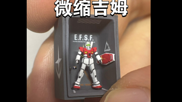 What? This guy painted a 1/1700 scale miniature Jim with his naked eyes?