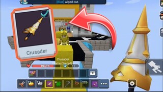 New Crusader Sword Skin in Bedwars Blockman Go