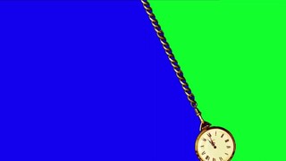 Clock shaking green screen material