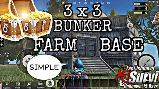 BUNKER FARM BASE TUTORIAL - LAST DAY RULES SURVIVAL | LAST ISLAND OF SURVIVAL