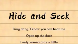 hide and seek lyrics