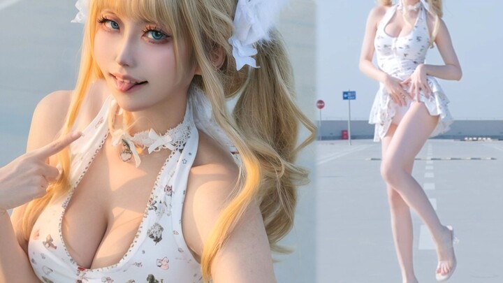 Ternyata di sini saja sudah…♡ Gaun putih yang berayun di atap kosong tanpa seorang pun | nonono