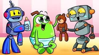 Robot Mengasuh Bayi Pir | Pengasuh Baik vs Pengasuh Buruk oleh Sepasang Pir