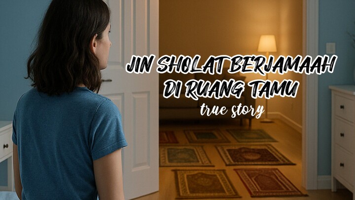 JIN SHOLAT BERJAMAAH DI RUANG TAMU [true story] - Horror by AI