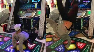 在跳舞机上的后翻你见过吗