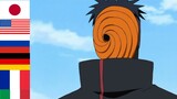 Tobi / Obito changes voice in 6 different languages | Naruto Multilanguage