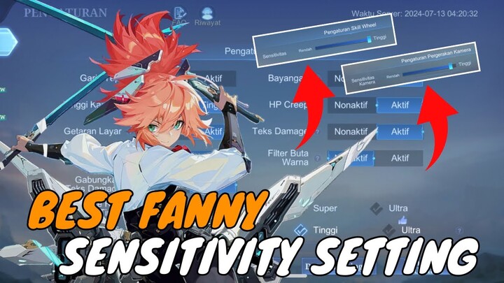 BEST FANNY SENSITIVITY SETTING AND CONTROL | FANNY GAMEPLAY 2024 | MLBB