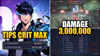 TIPS Meningkatkan CRIT Sampai MAX! Damage AUTO JUTAAN! | Solo Leveling: ARISE