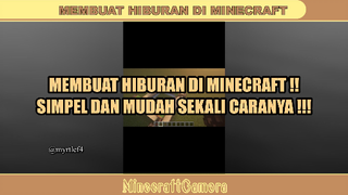 MEMBUAT HIBURAN DI MINECRAFT ❓❓❗❗