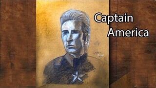 Captain America (Chris Evans) Art Tribute | Avengers Endgame