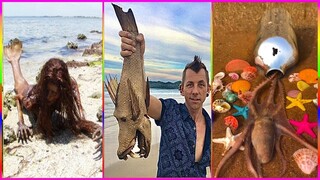 Catching Seafood 🦀 ASMR Relaxing (Catch Shark , Catch Fish ,Deep Sea Monster ) #521