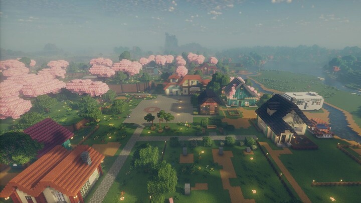 What would Pelican Town from Stardew Valley look like if built in Minecraft?