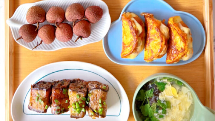 A different breakfast every day for elementary schoolers—good morning! Today I made my kid’s favorit