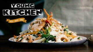 Món ăn ngon | Gỏi ngó sen tôm thịt siêu ngon | Young Kitchen